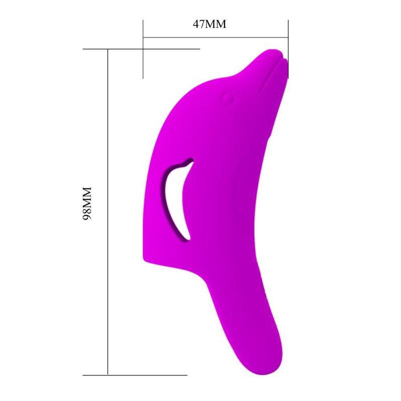 Puissant stimulateur de doigts violet delphini