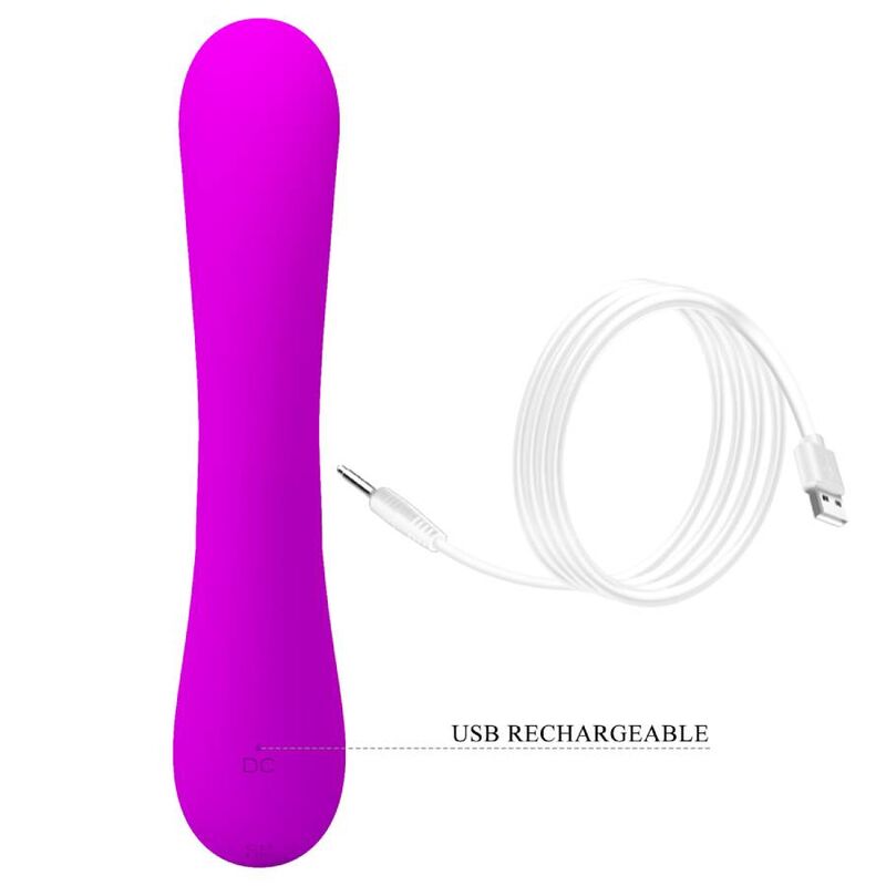 PRETTY LOVE - VIBRATEUR SINCÈRE ET ONDES STIMULANTES CLITORIDIENNES SILICONE VIOLET