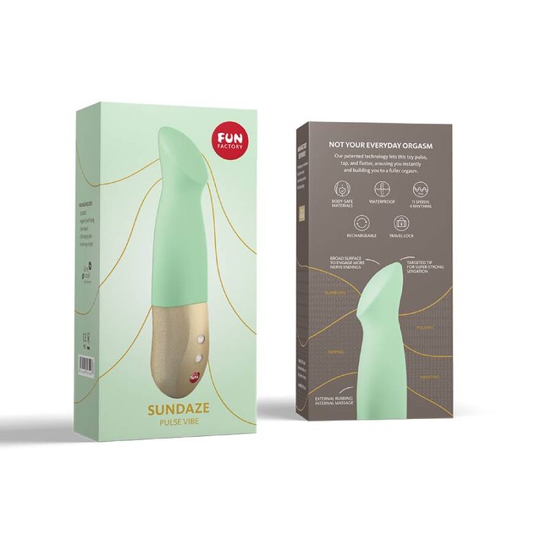 Vibromasseur Pulsant Poussant Sundaze Pulse Vibe 15 Modes - Fun Factory