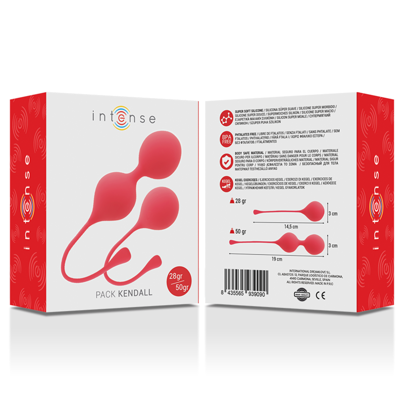 Pack Boules de Kegel Kendall Progressif - Silicone Hypoallergénique - Intense