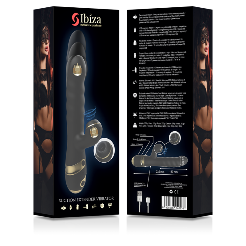 IBIZA - UP & DOWN + VIBRATEUR + ASPIRATION DU CLITORIS