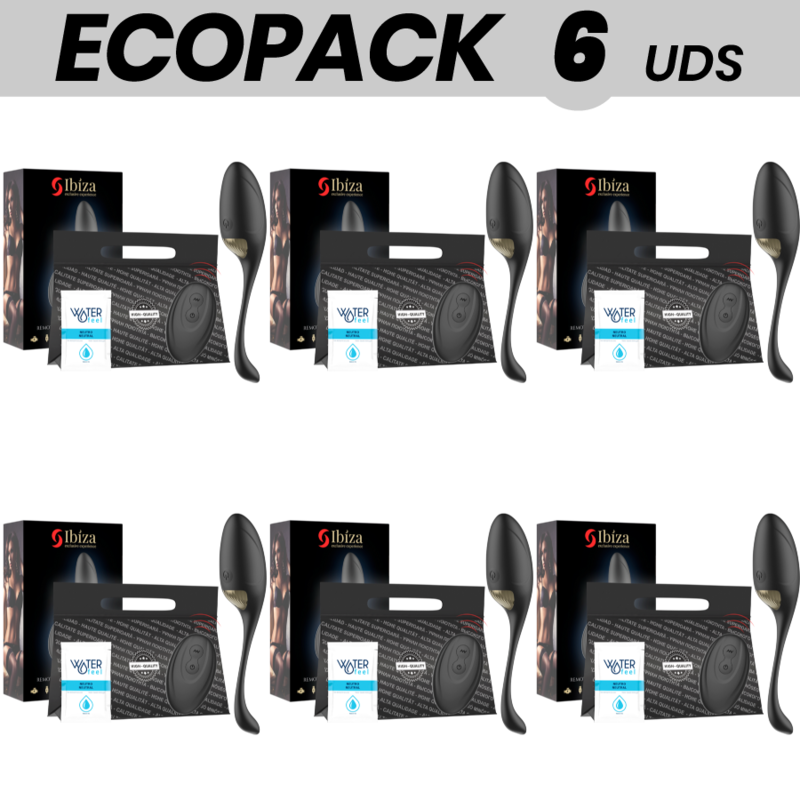 ECOPACK 6 UNITÉS - IBIZA VIBRATEUR DOEUFS TÉLÉCOMMANDE
