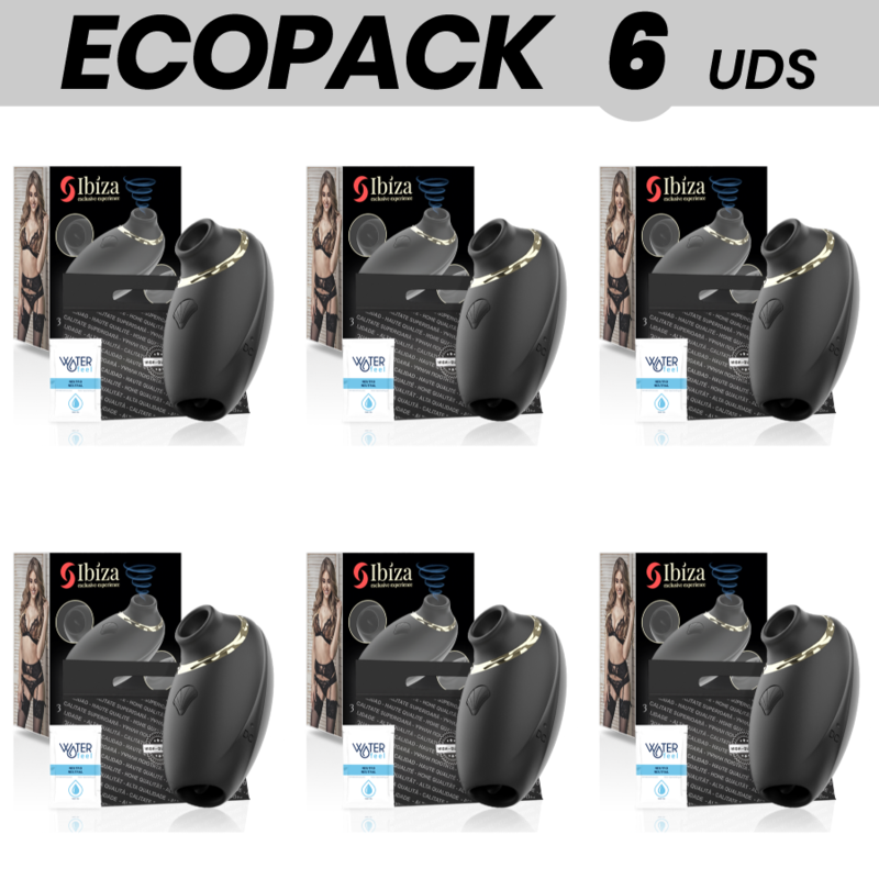 ECOPACK 6 UNITÉS - IBIZA 3 EN 1 SUCER, LÉCHER ET PULSER VIBE