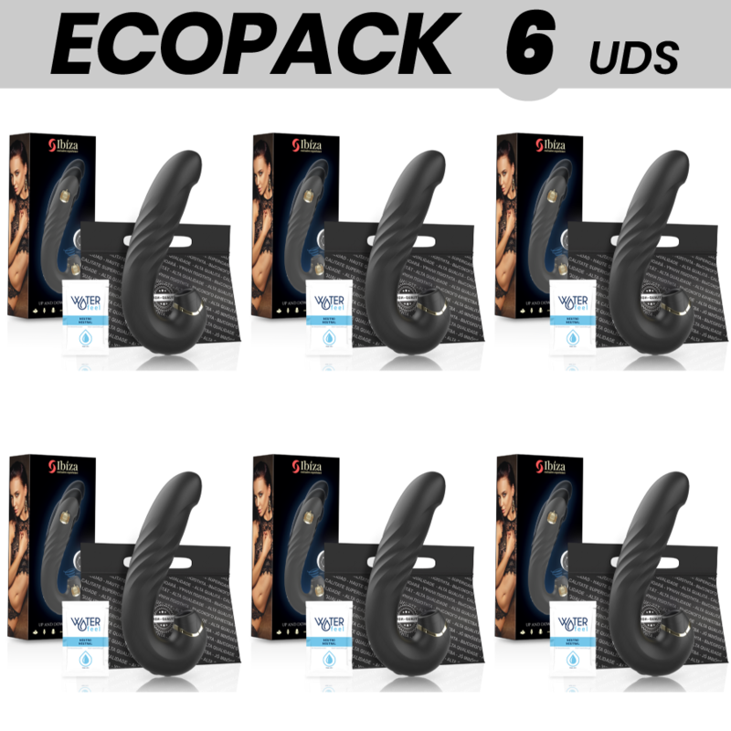 ECOPACK 6 UNITÉS - IBIZA CLIP UP & DOWN + VIBRATEUR + ASPIRATION CLITORIS