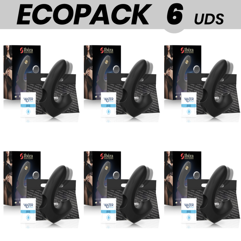 ECOPACK 6 UNITÉS - IBIZA PUISSANT DÉ À COUDRE VIBRANT MS SUCTION