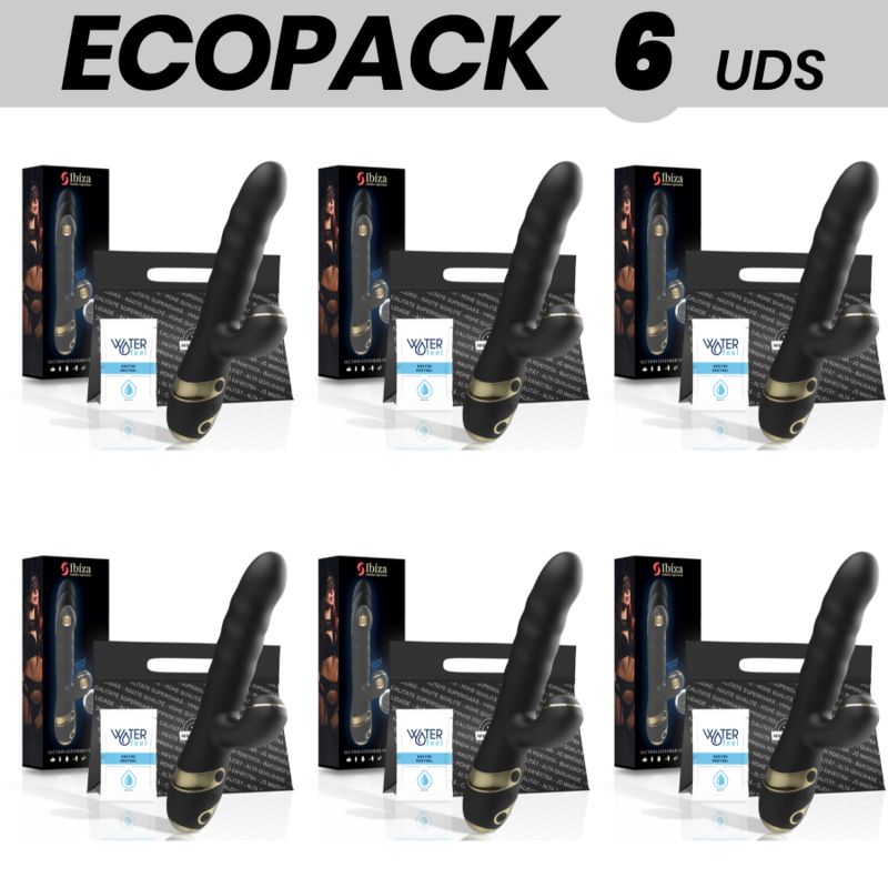 ECOPACK 6 UNITÉS - IBIZA UP & DOWN + VIBRATEUR + ASPIRATION CLITORIS