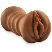 Masturbateur réaliste à double entrée vagin & ano marron