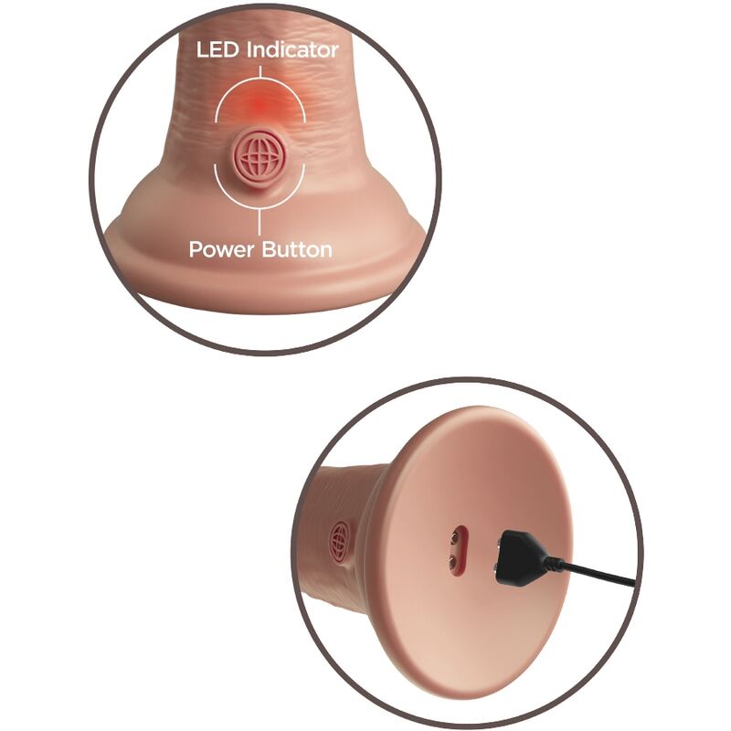 Elite gode réaliste vibrant & silicone 15.2 cm