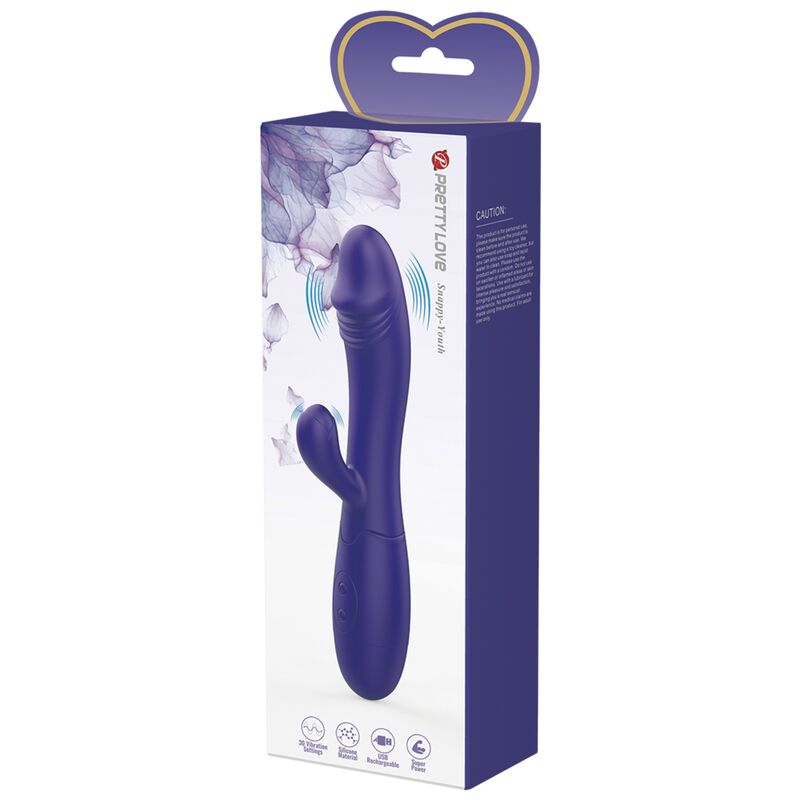 Vibrateur snappy youth & stimulateur de point g violet