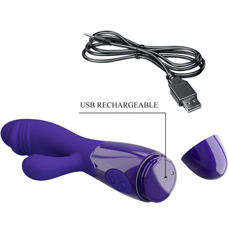Vibrateur snappy youth & stimulateur de point g violet