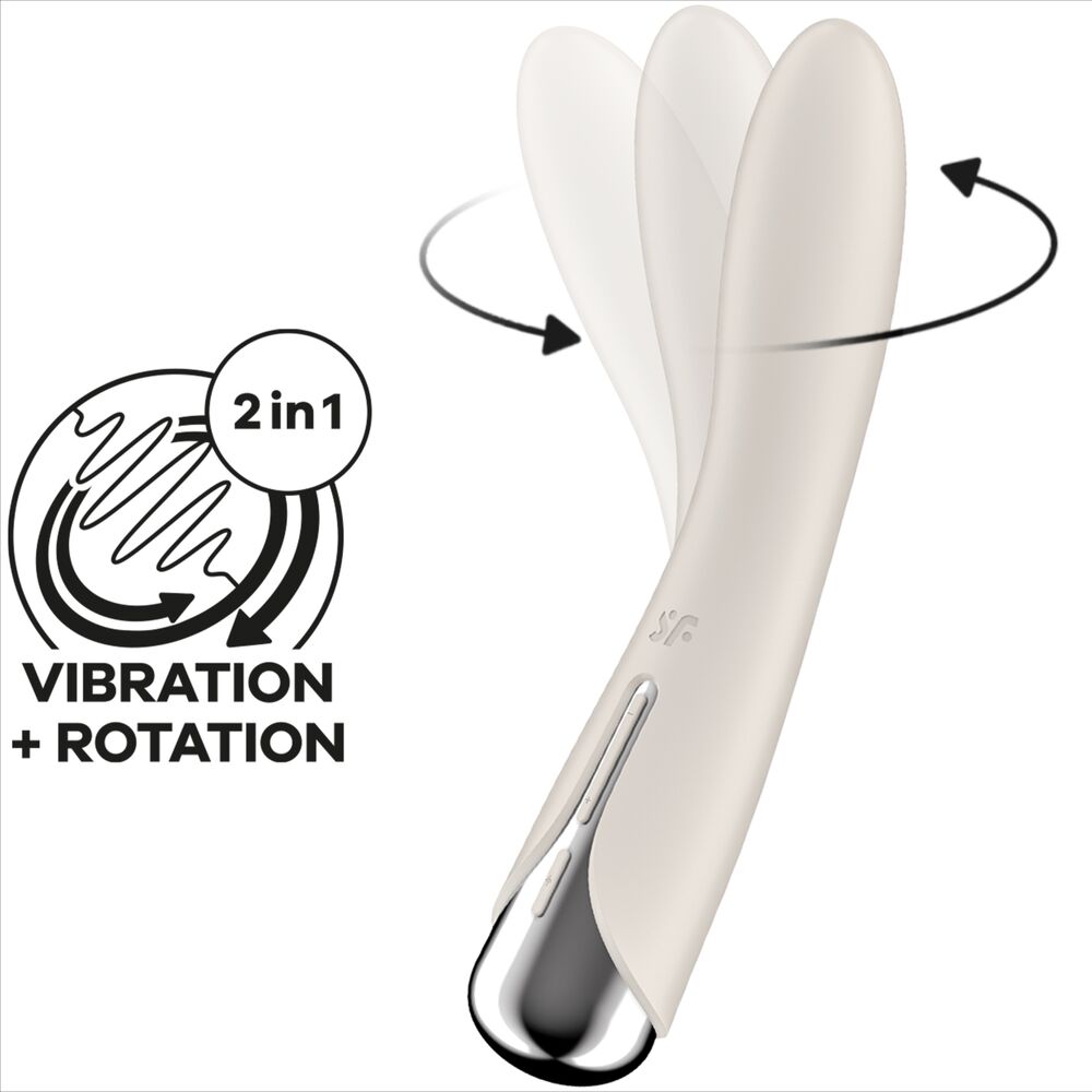 SATISFYER - VIBRATEUR ROTATEUR BLEU SPINNING VIBE 1 G-SPOT