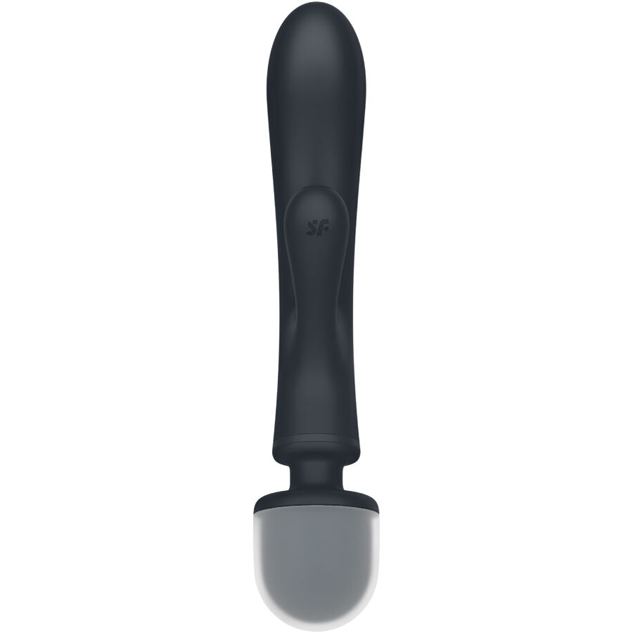 SATISFYER - MASSEUR VIBRATEUR LAPIN TRIPLE LOVER GRIS