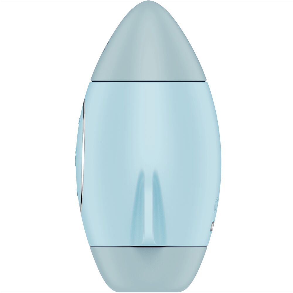 SATISFYER - MISSION CONTROL BLEU PETIT VIBRATEUR  DOUBLE IMPULSION