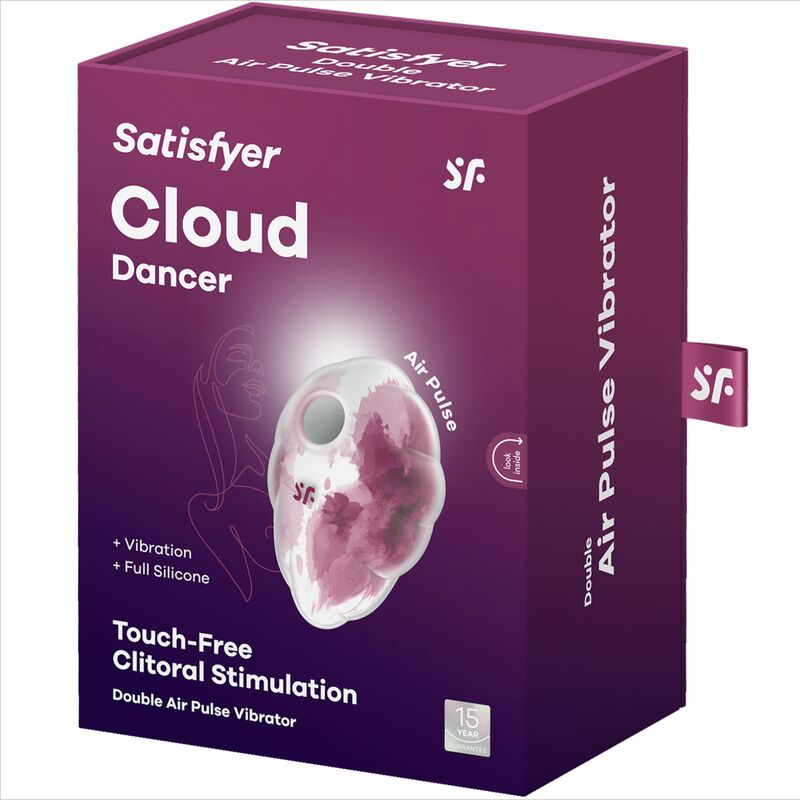 SATISFYER - VIBRATEUR CLOUD DANCER BLEU AIR PULSE
