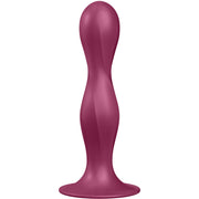 SATISFYER - DILDO EN SILICONE DOUBLE BALL-R BLEU