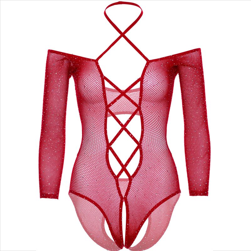 Body Effet Brillant Résille - Leg Avenue