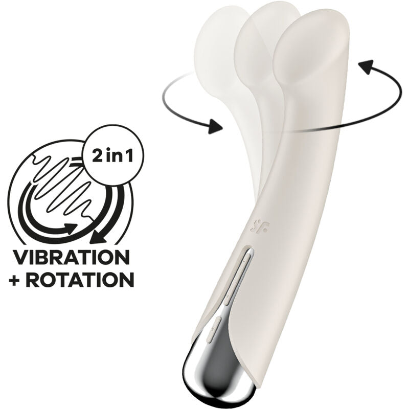 SATISFYER - SPINNING G-SPORT 1 VIBRATEUR ROTATOR BLEU