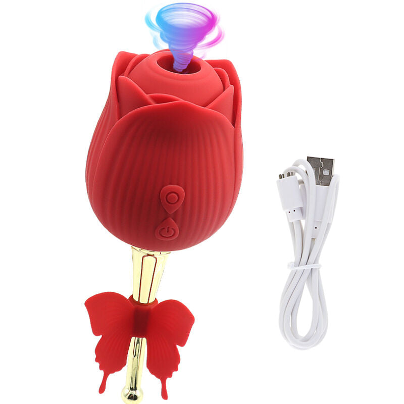 ARMONY - PAPILLON FLEUR SUCTION ROUGE