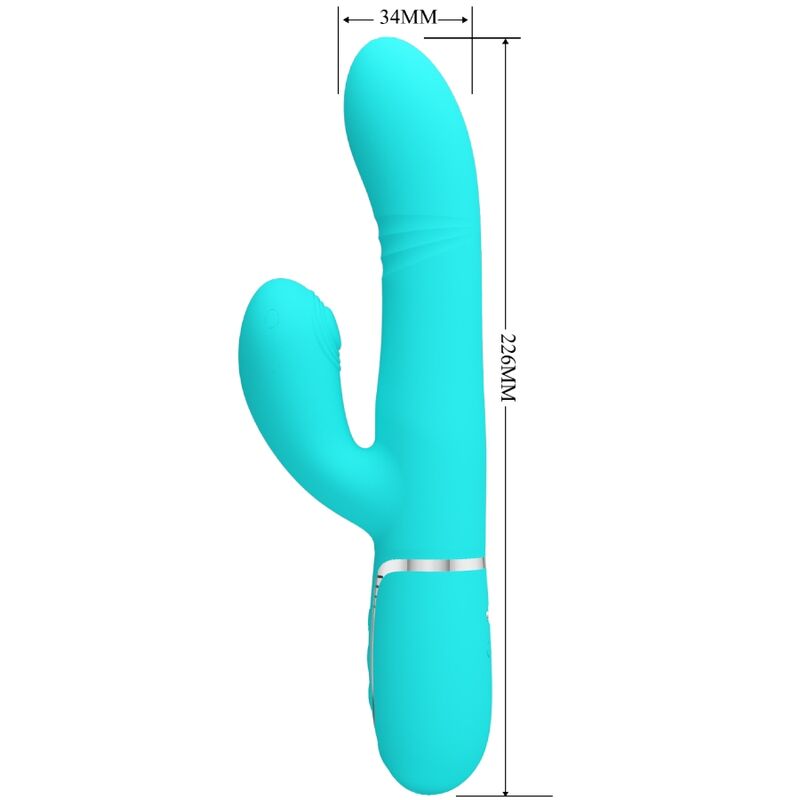 Vibromasseur Rabbit Point G 4 en 1 Va-et-Vient Rotation - Pretty Love