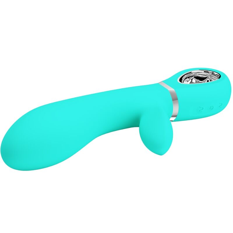 Vibromasseur Rabbit Thomas Point G Incurvé Mémoire - Silicone - Pretty Love