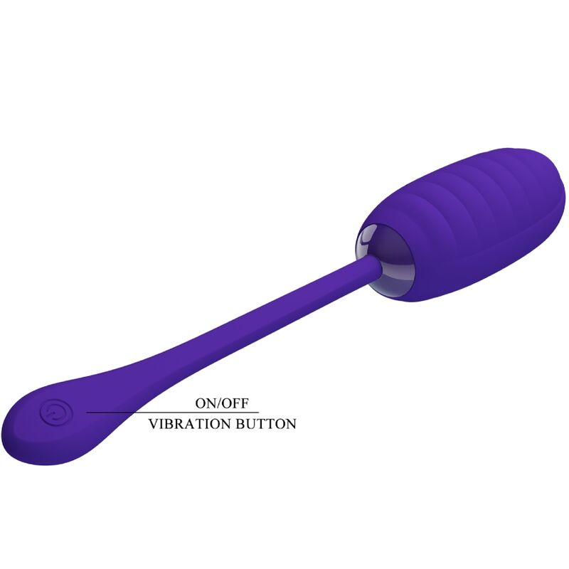 Oeuf Vibrant Rechargeable Kirk 12 Fonctions - Silicone - Pretty Love