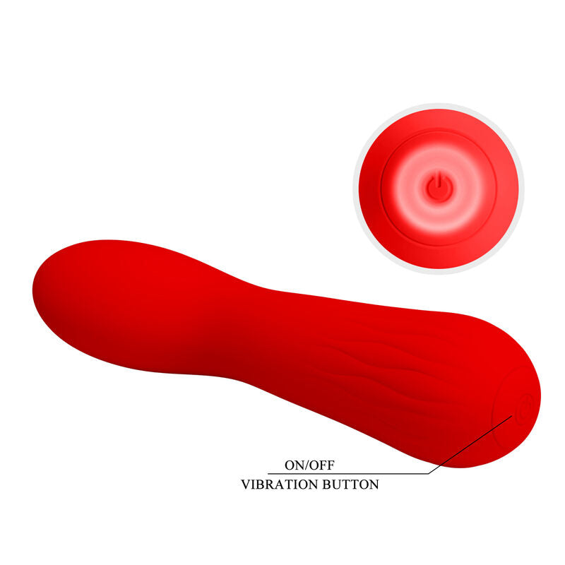 Vibromasseur Point G Faun 12 Modes Souple Submersible - Pretty Love