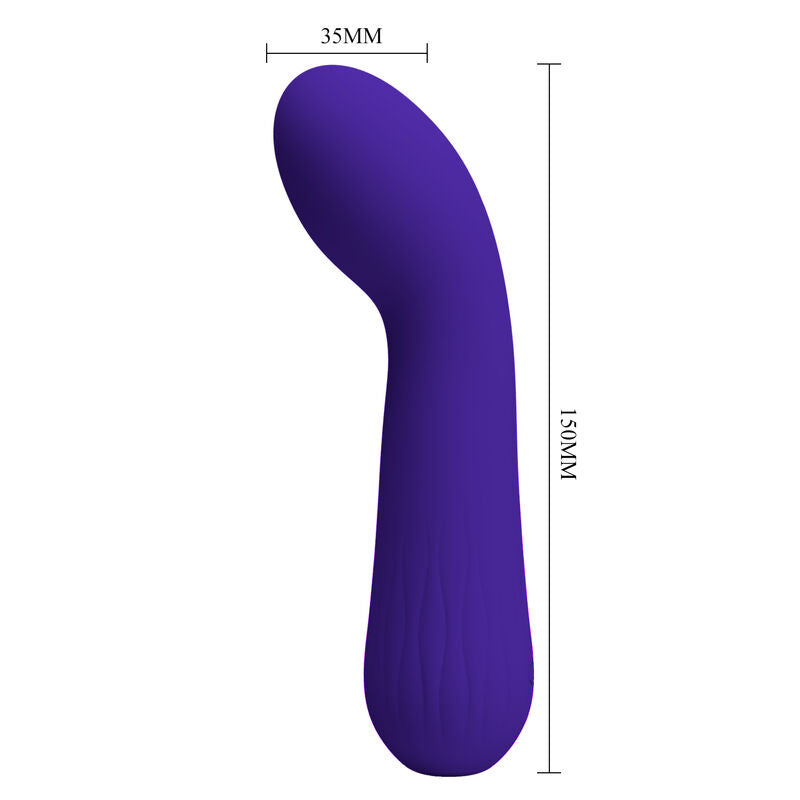 Vibromasseur Point G Faun 12 Modes Souple Submersible - Pretty Love