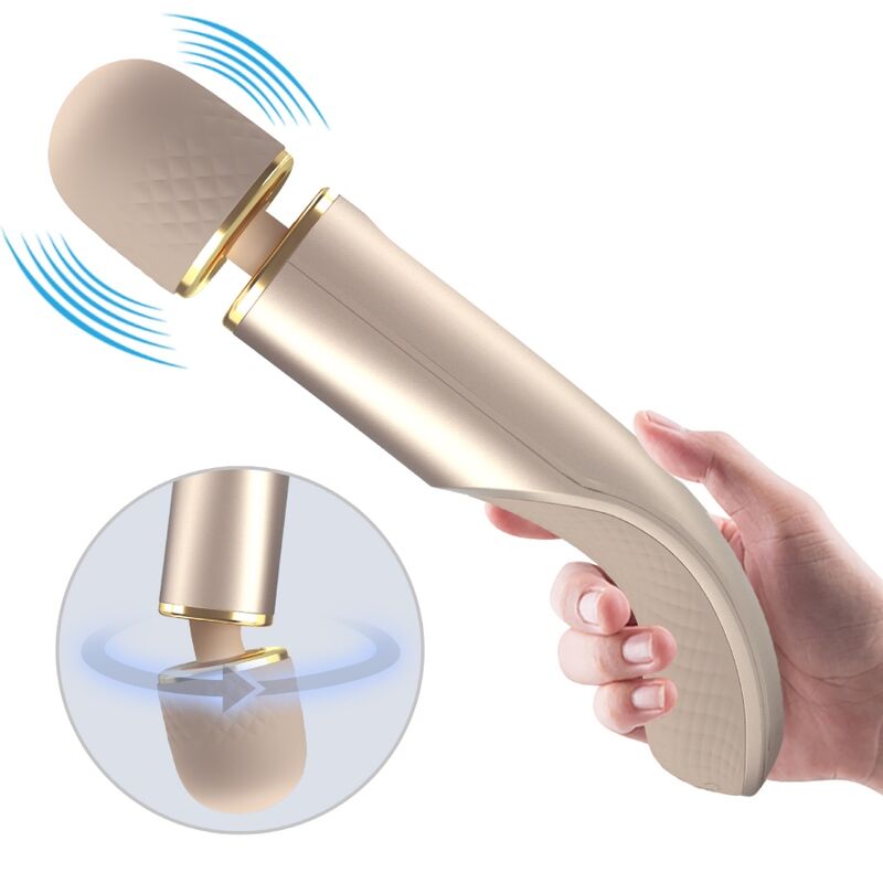 Masseur 7 modes de vibration champagne