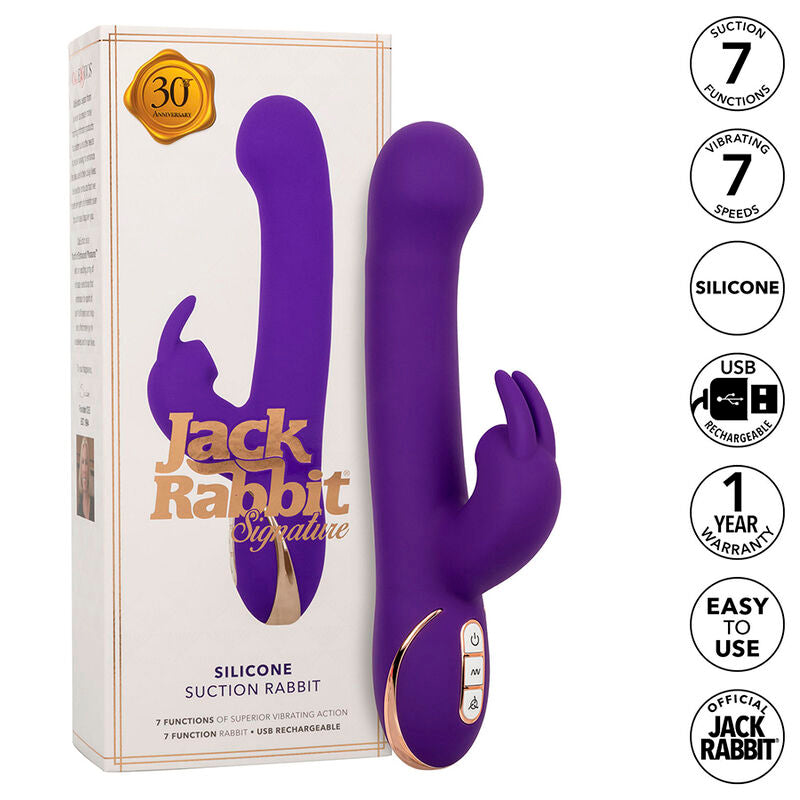 CALEXOTICS - JACK RABBIT VIBRATEUR ET STIMULATEUR 7 NIVEAUX DE VIBRATION ET ONDES STIMULANTES BLEU