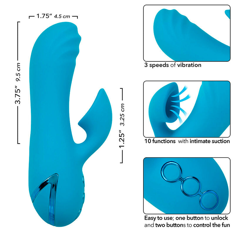 Stimulateur Clitoridien Sunset Beach Seducer Double Action 10 Fonctions - CalExotics
