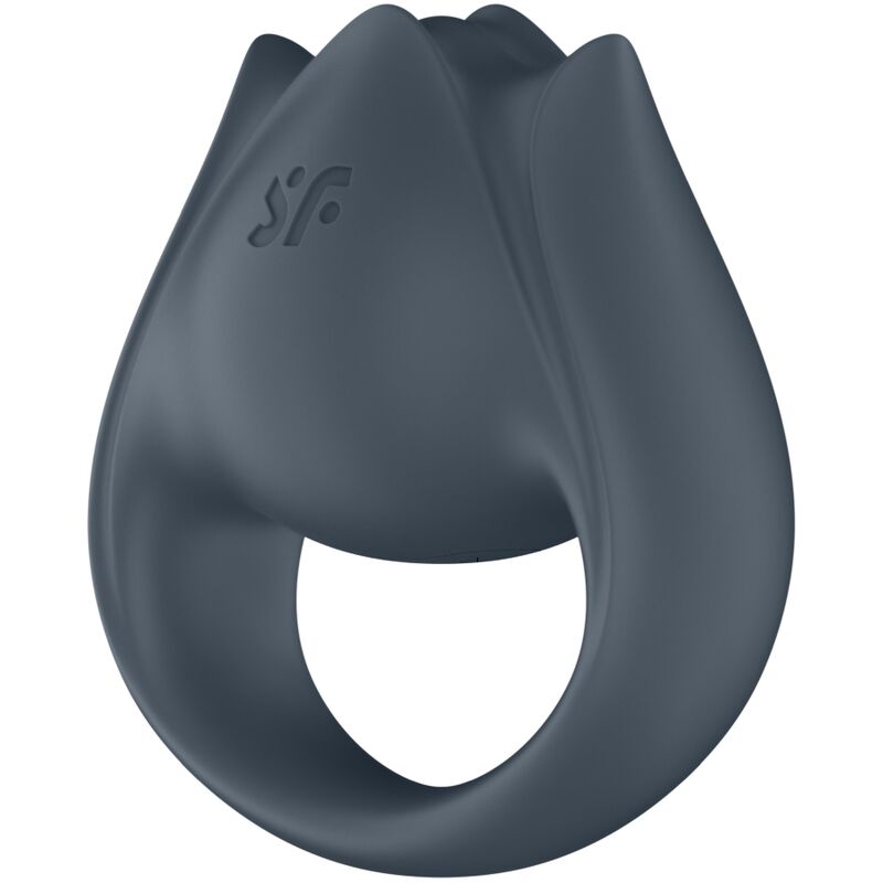 SATISFYER - PERFECT PAIR 2 MULTIVIBRATEUR 2 EN 1 ANNEAU PÉNIS ET STIMULATEUR DE DOIGTS GRIS