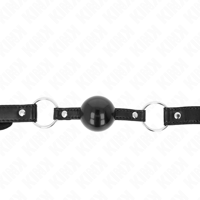 Bâillon BDSM Boule en TPE de 4 cm avec Sangle Ajustable - Kink