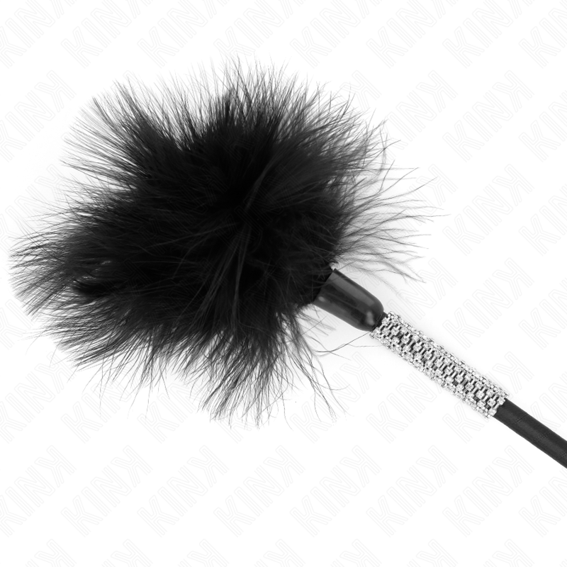 Plumeau Érotique Manche Strass Plumes Douces - Kink