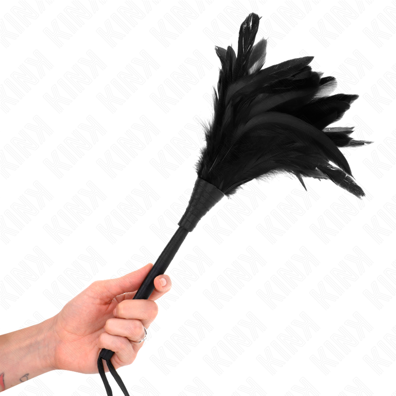 Plumeau Érotique Forme de Corne Plumes Douces 36 cm - Kink