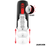 JAMYJOB - MASTURBATEUR VAGIN AUTOMATIQUE PHANTOM 5 MODES ONDES STIMULANTES ET POUSSÉE