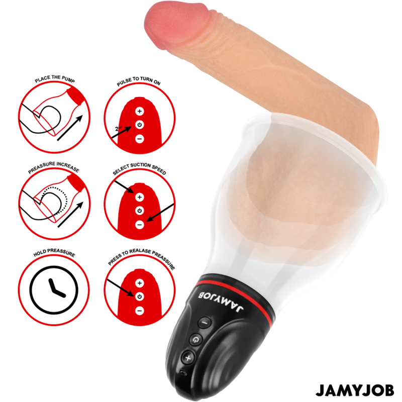 JAMYJOB - XPAND LITE POMPE À TESTICULES AUTOMATIQUE 3 NIVEAUX D'ONDES STIMULANTES GRIS