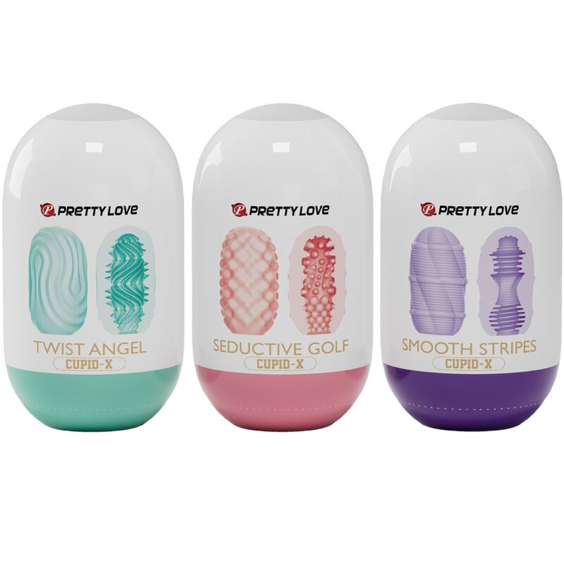 PRETTY LOVE - CUPID X 18 MASTURBATEURS POUR HOMMES DIFFÉRENTES TEXTURES