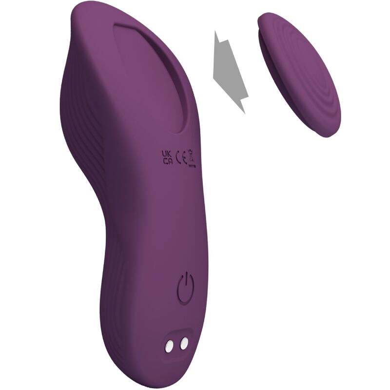 PRETTY LOVE - MANE LAY ON MASSEUR DE CLITORIS 10 VIBRATIONS TÉLÉCOMMANDE VIOLET