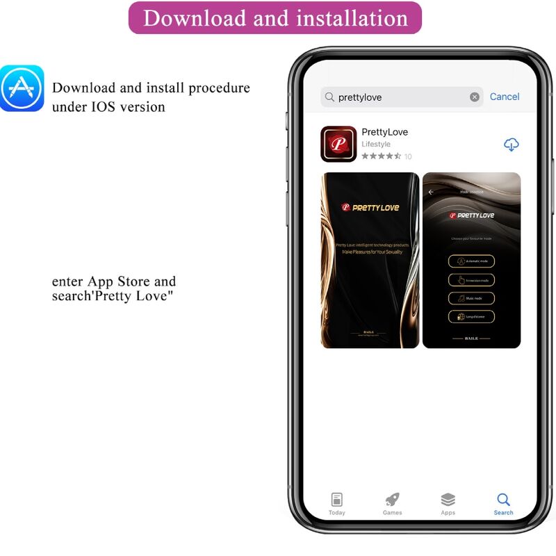 PRETTY LOVE - FRANZ MASSEUR ET VIBRATEUR APPLICATION GRATUITE VIOLET