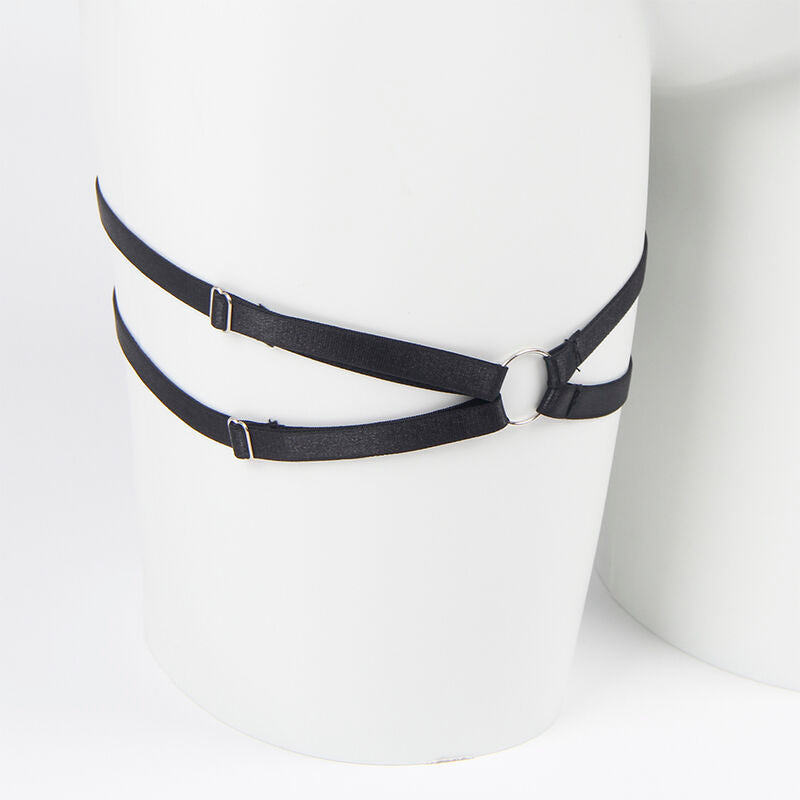 SUBBLIME - 955205 ENSEMBLE SOUTIEN-GORGE AVEC NŒUD NOIR RÉGLABLE L/XL