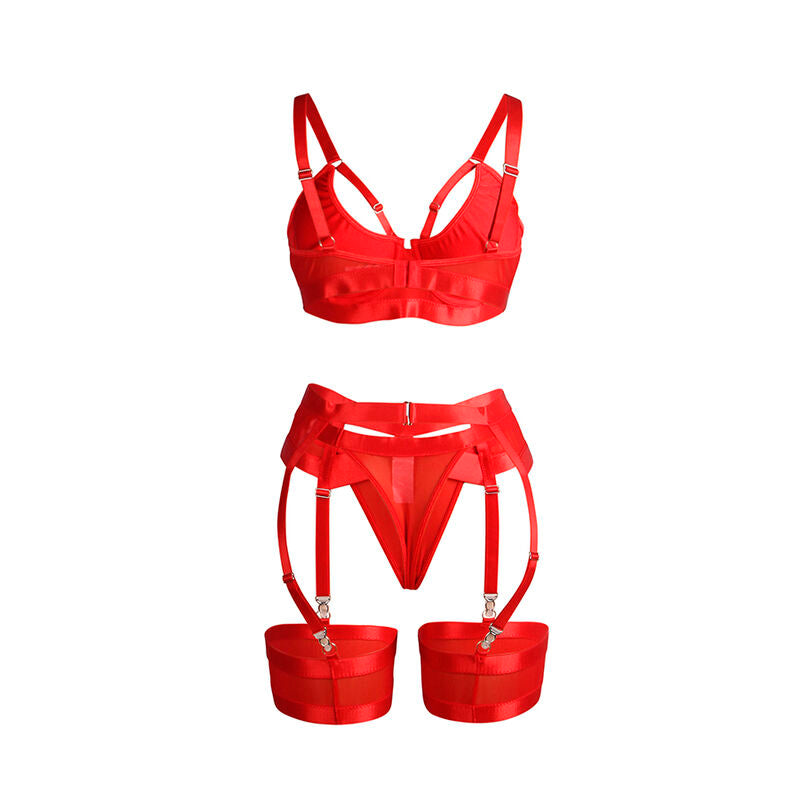 Ensemble Lingerie Bondage Soutien-Gorge et Porte-Jarretelles - Subblime