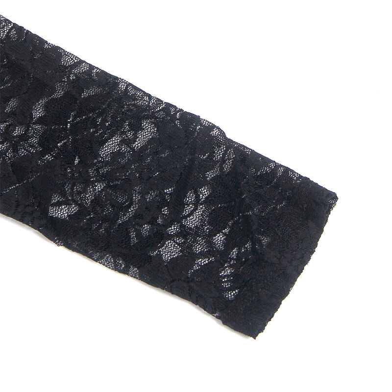 Robe Sexy Manches Longues Simili Cuir et Dentelle Noire - Subblime