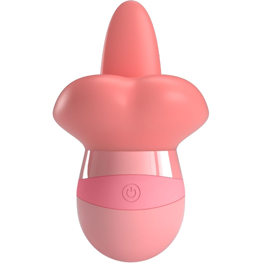 PRETTY LOVE - STIMULATEUR DE CLITORIS KYLEE TONGUE 10 VIBRATIONS ROSE NUDE