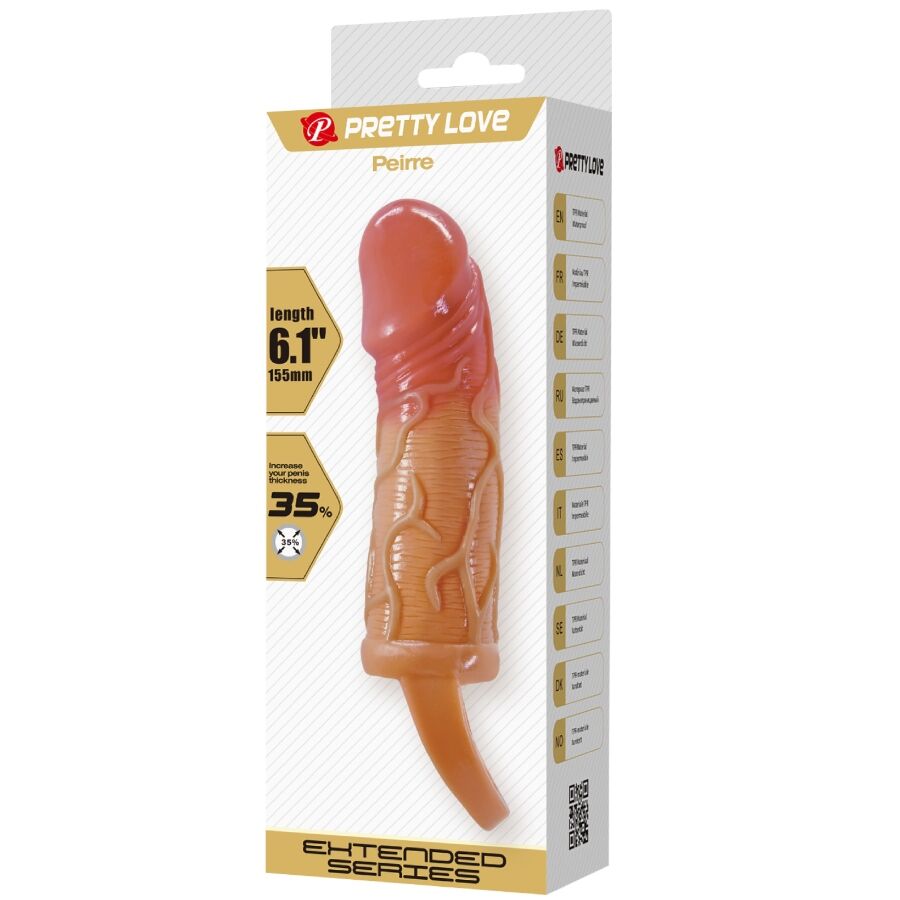 PRETTY LOVE - MANCHON PENIS PEIRRE 10 CM