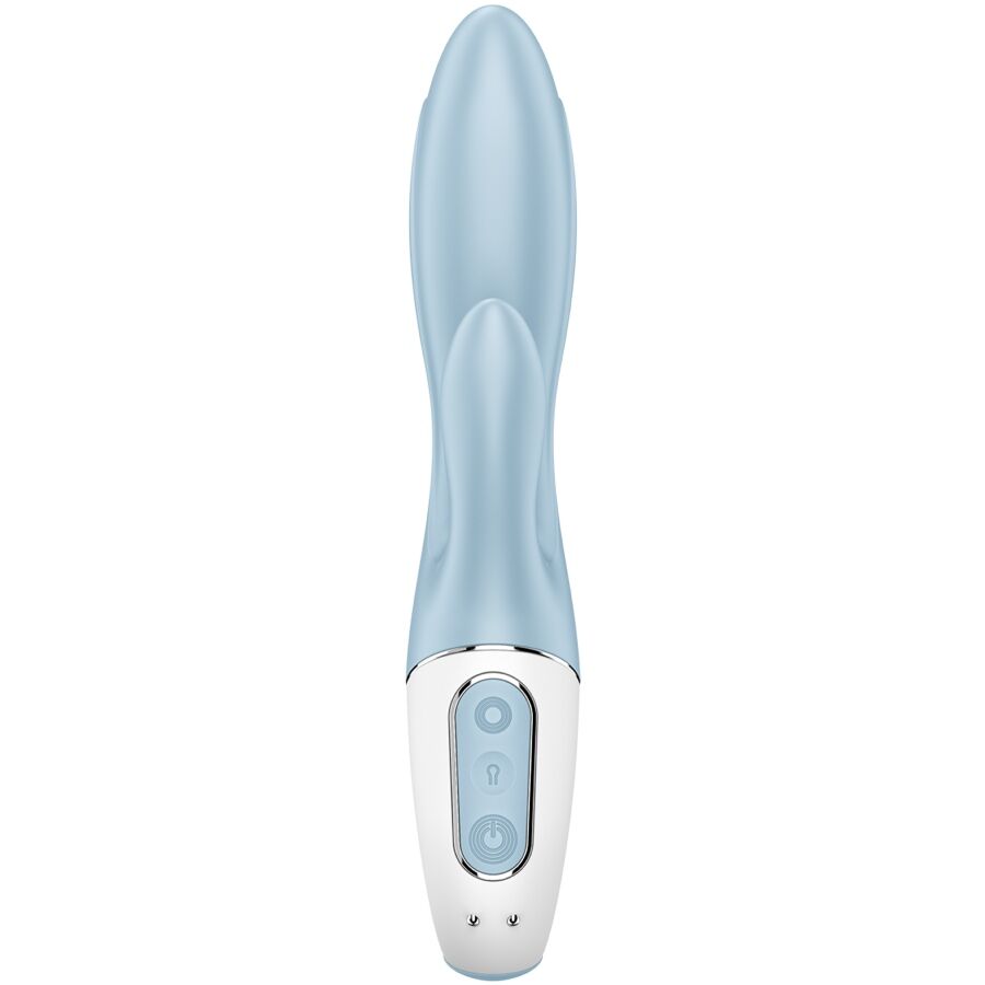 SATISFYER - AIR PUMP BUNNY 1 VIBRATEUR GONFLABLE LAPIN BLEU
