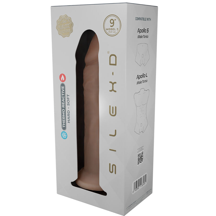 SILEXD - MODÈLE DE PÉNIS RÉALISTE 9 SILICONE LIQUIDE 22,8 CM