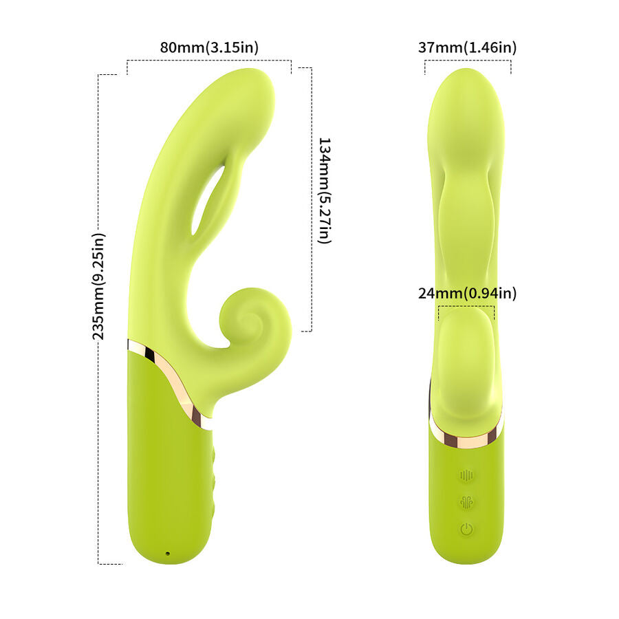 ARMONY - INFLABLE POINT A STIMULATEUR VIBRATEUR VERT