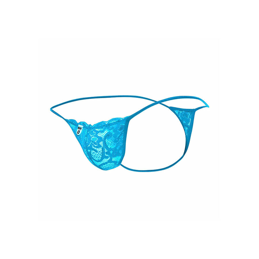 MOB - STRING EN DENTELLE AQUA TAILLE L/XL