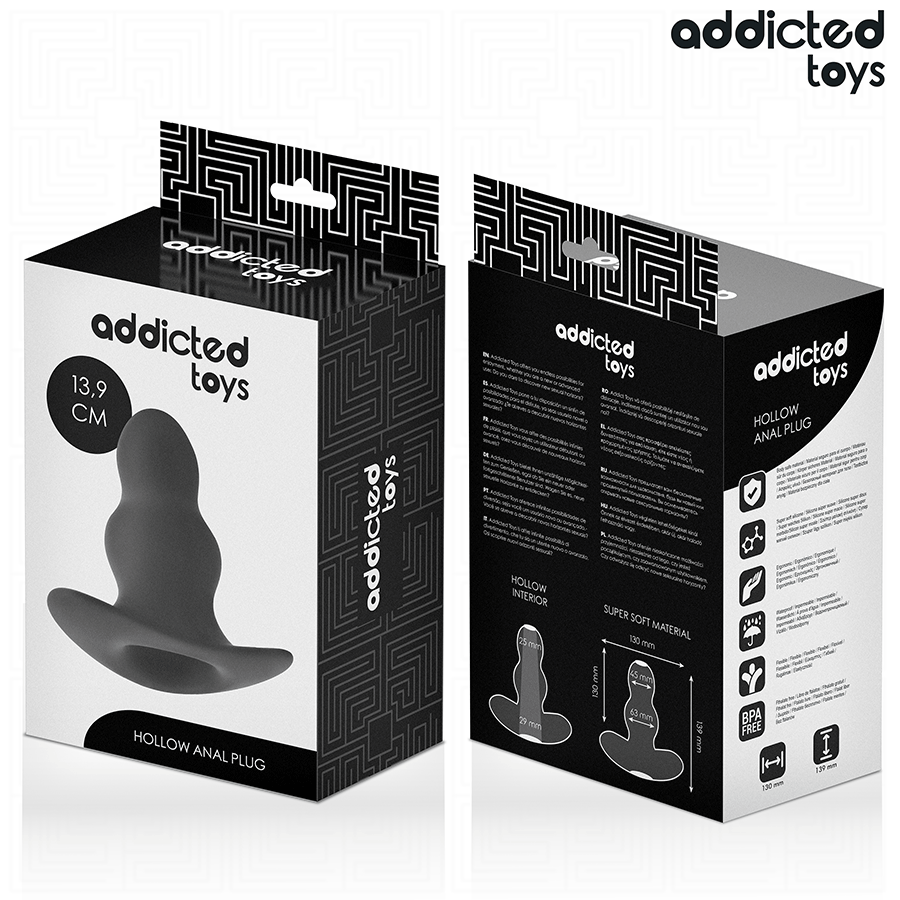 ADDICTED TOYS - PLUG ANAL CREUX TAILLE XL 13,9 CM