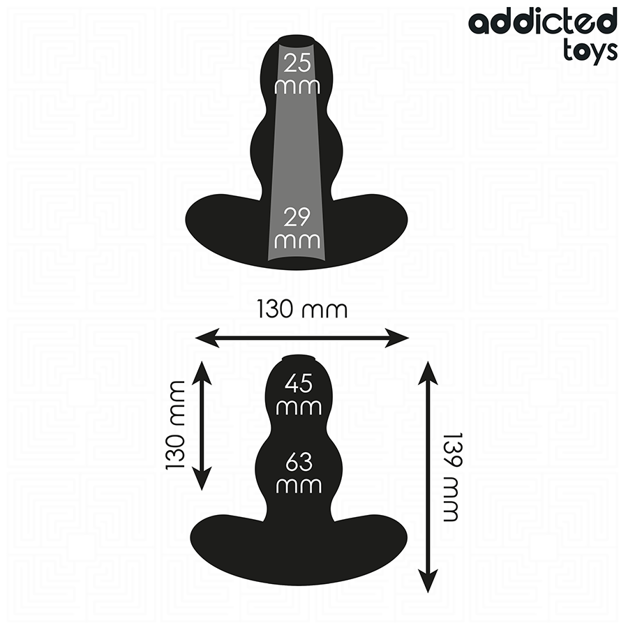 ADDICTED TOYS - PLUG ANAL CREUX TAILLE XL 13,9 CM